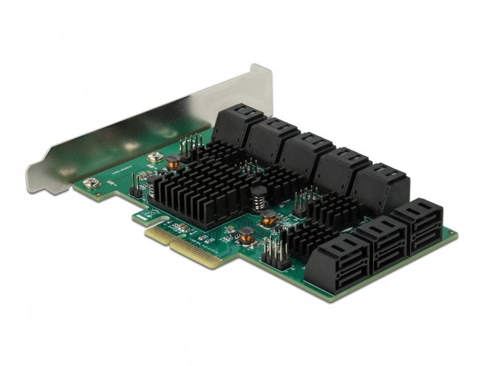 Tarjeta Delock 16 Port Sata Pci Express X4, Controlador 90073