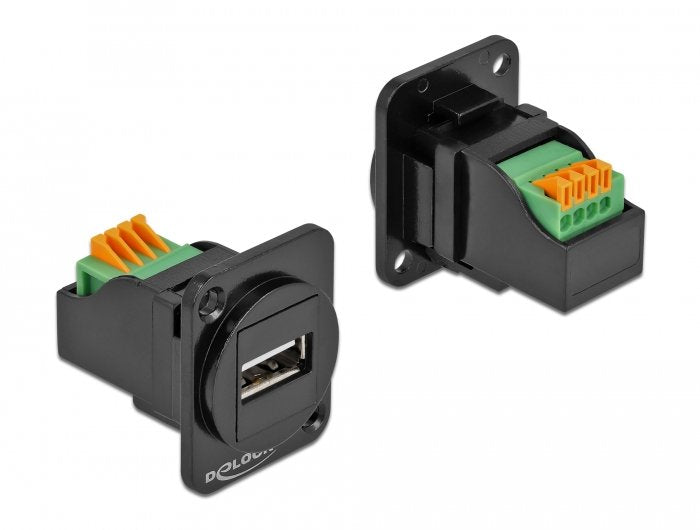 Delock Módulo Type-D Usb 2.0 Tipo-A Hembra A Bloque De Terminales