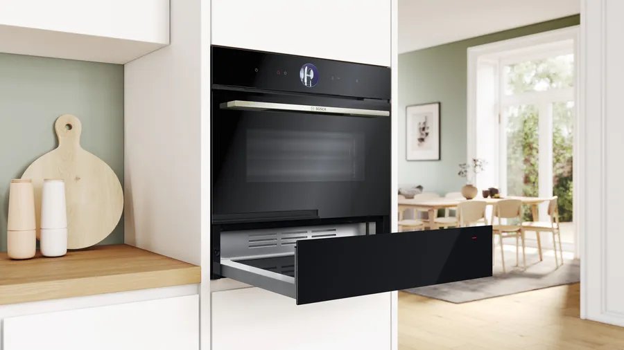 Bosch Home Bic7101b1 Serie 8, Cajón Calentador Negro Bic7101b1