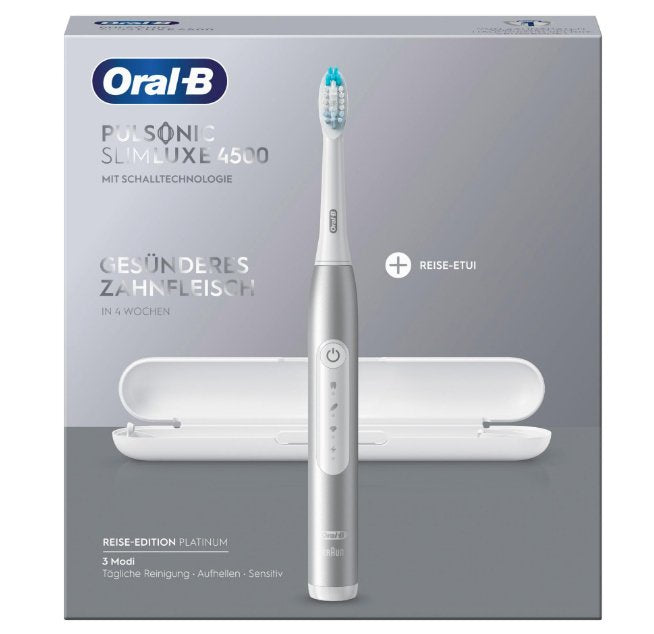 EAN 4210201305675 - Oral-B Pulsonic Slim Luxe 4500 Adulto Cepillo dental sónico Platino imagen 3