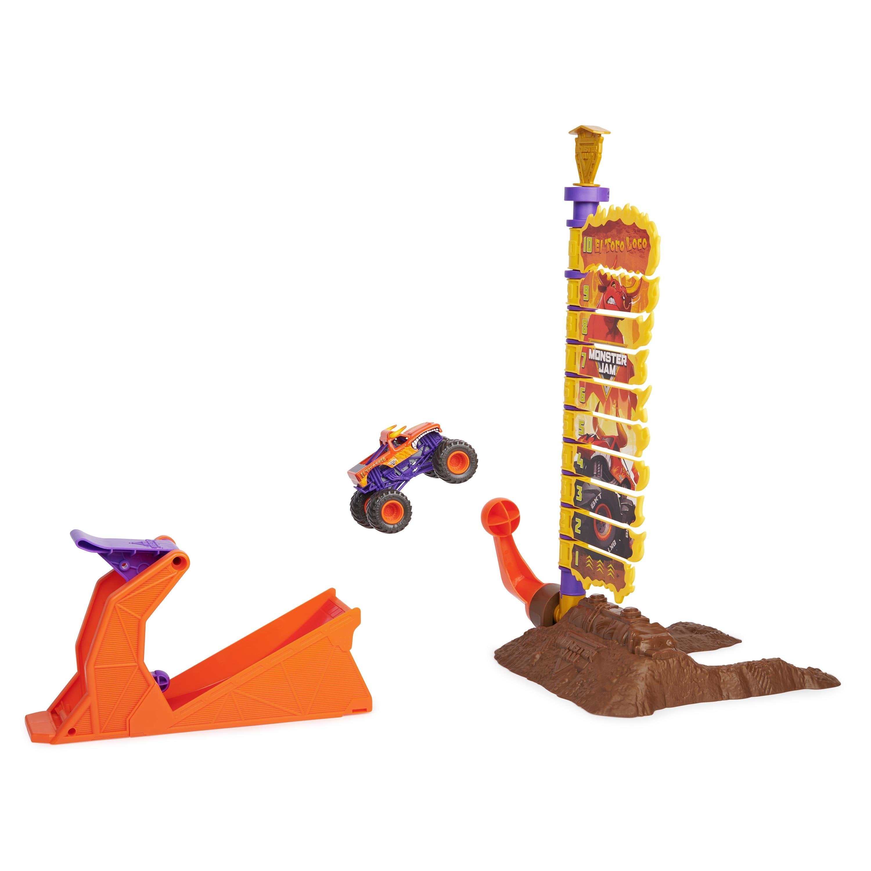 Spin Master Monster Jam - Big Air Challenge Con El Toro Loco, 6045029