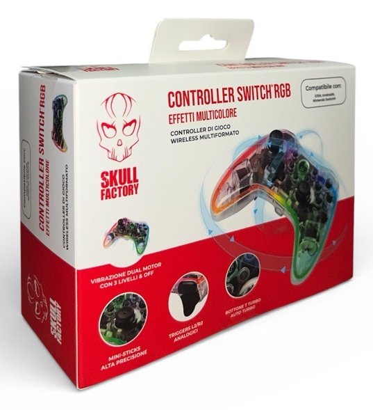 Controlador Skull Factory Con Efectos Rgb Multicolor