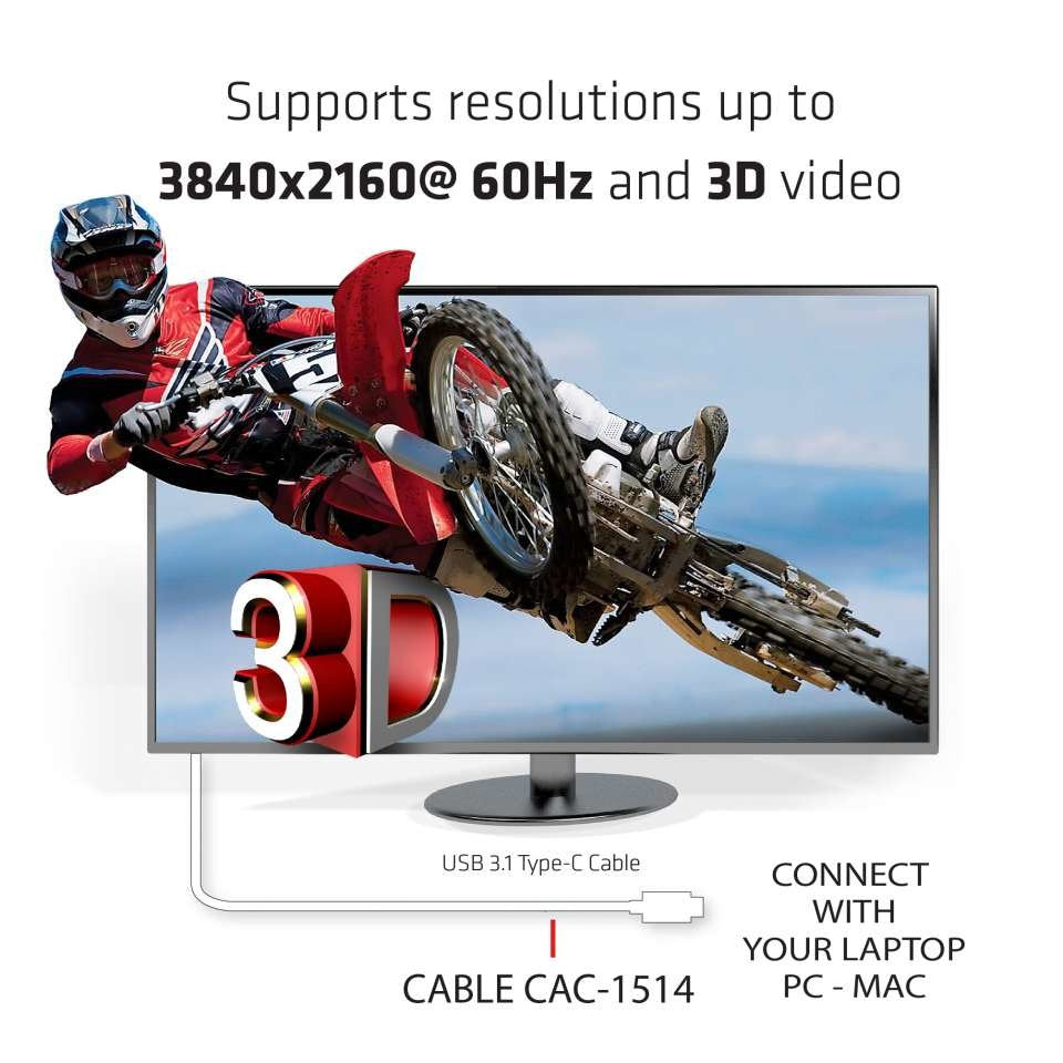 EAN 8719214470791 - CLUB3D CAC-1514 cambiador de género para cable HDMI 2.0 Blanco imagen 5