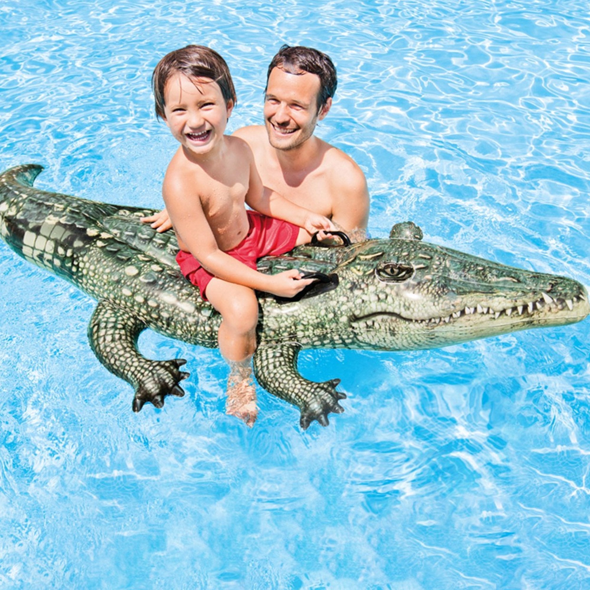 Intex 57551np Cocodrilo Hinchable Con Impresión Fotorrealista