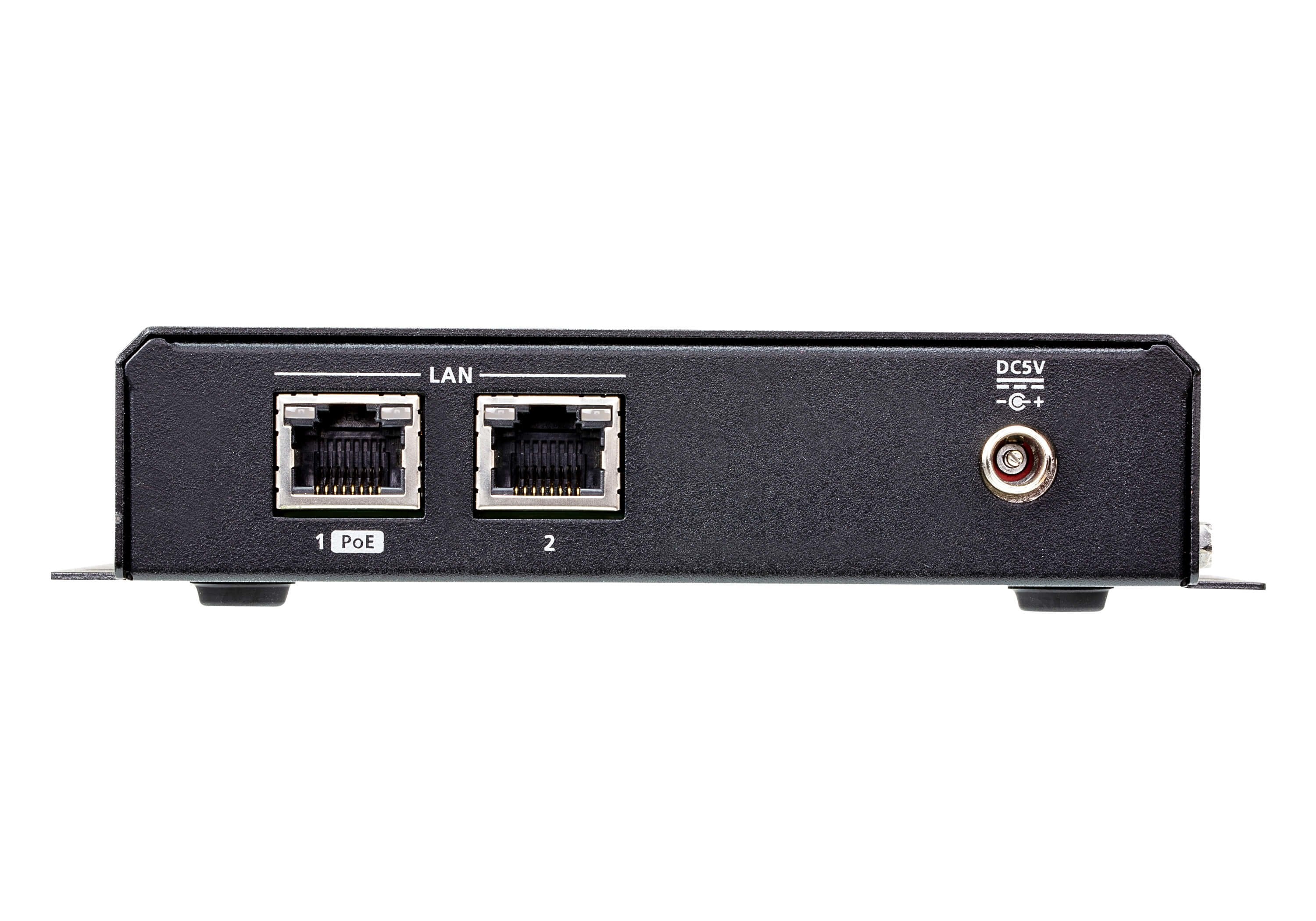 4k Hdmi Over Ip Receiver With Poe, Usb Peripheral Support And Ir / Rs-232 / Ethernet (Webgui) Control And Daisy-Chainable