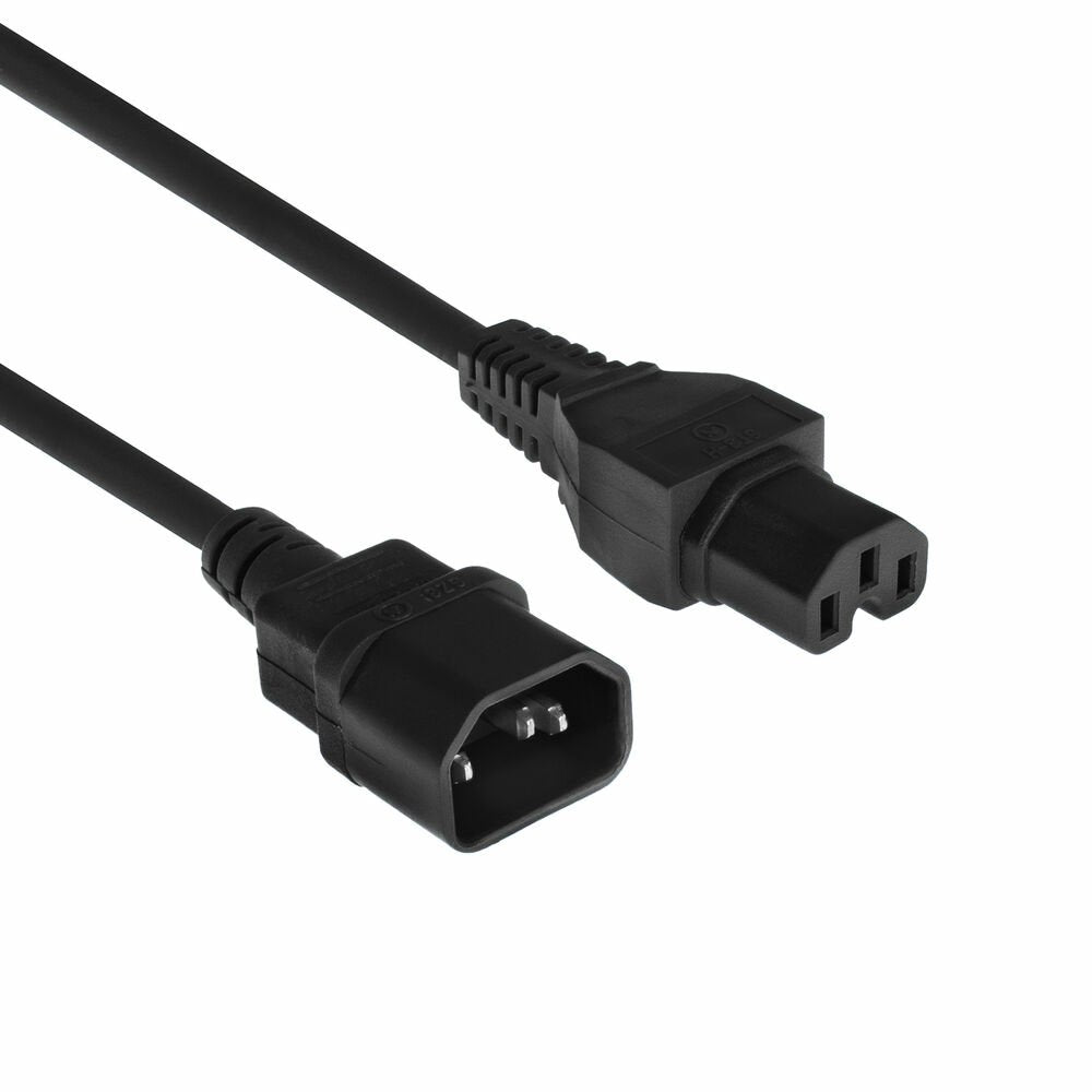 Powercord C14 - C15 Negro 3 M