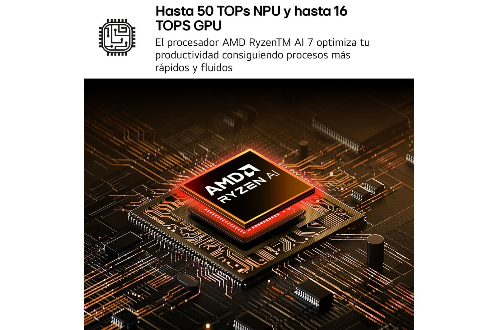Portátil Lg Gram 15z80t-G.Au75b Ryzen Ai 7-350 16gb 512gb Ssd 15.6' Win11