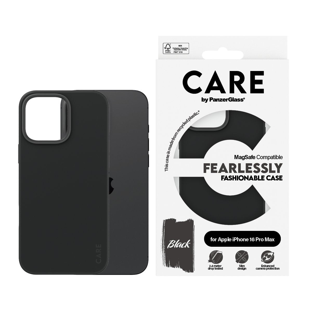 EAN 5715685004452 - PanzerGlass CARE™ by ® Case Black w. MagSafe iPhone 16 Pro Max funda para teléfono móvil Negro imagen 2
