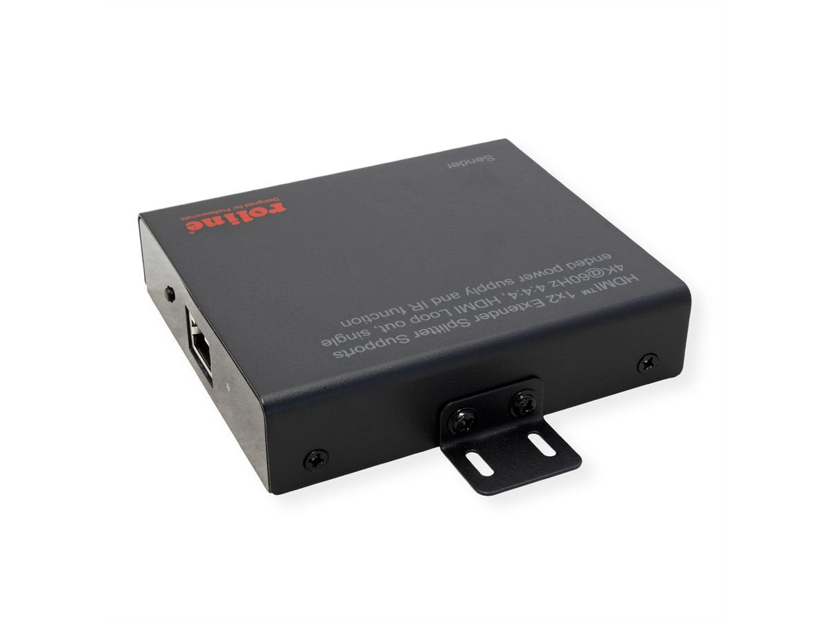 Roline Hdmi Extender Und Splitter, 1x2, Ber Cat.6a, 70m, 4k60hz