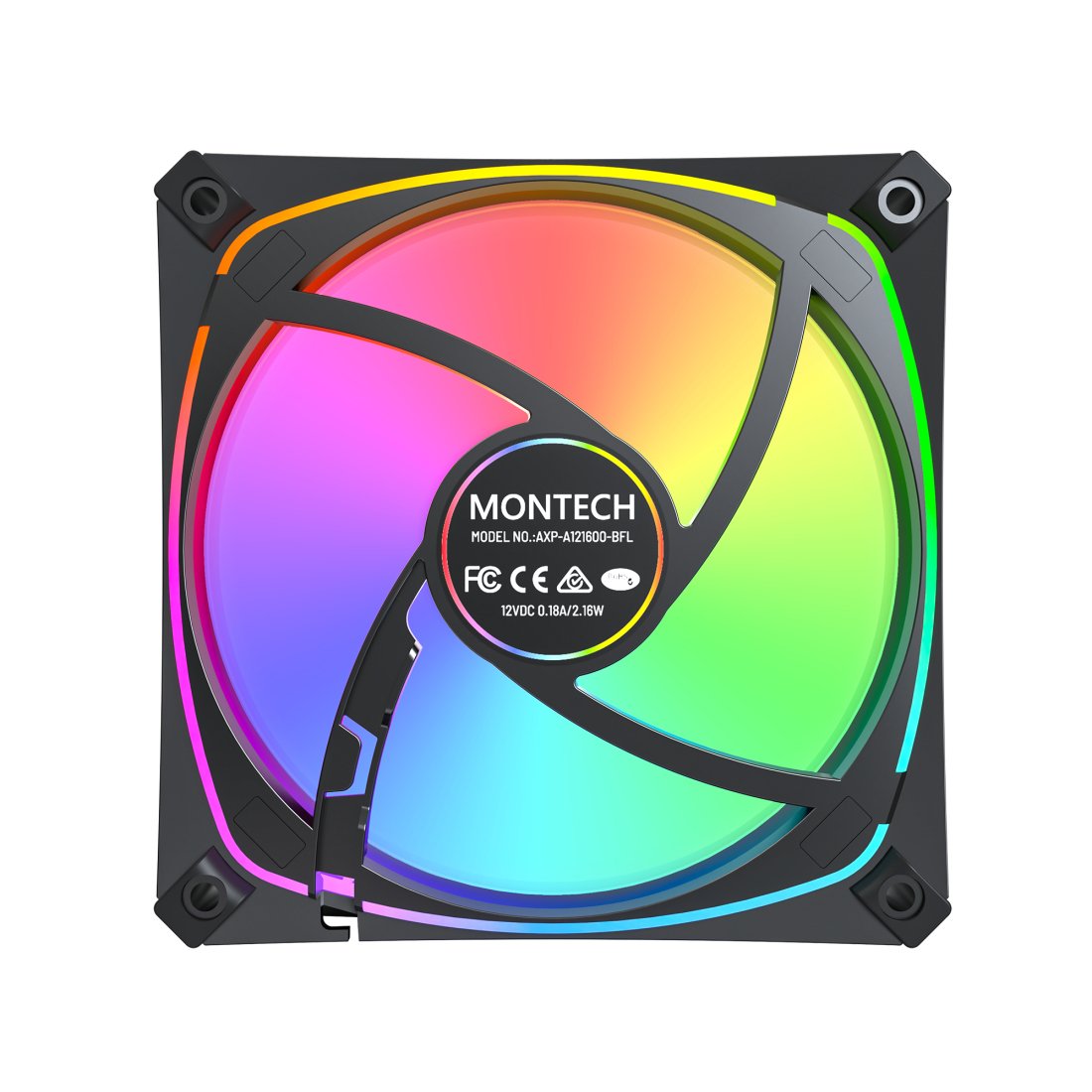 EAN 4710562742350 - Montech AX120 PRO Carcasa del ordenador Ventilador 12 cm Negro 3 pieza(s) imagen 5