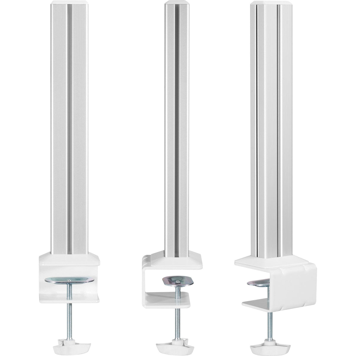 Inline® Slatwall Mounting Columns Aluminium, For Table Mounting Panel, Set Of 2