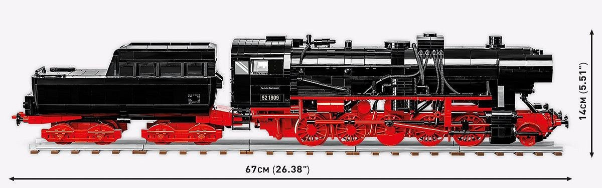 Locomotora De Vapor Cobi Dr Br Clase 52, Juguete De Construcción Escala 1:35