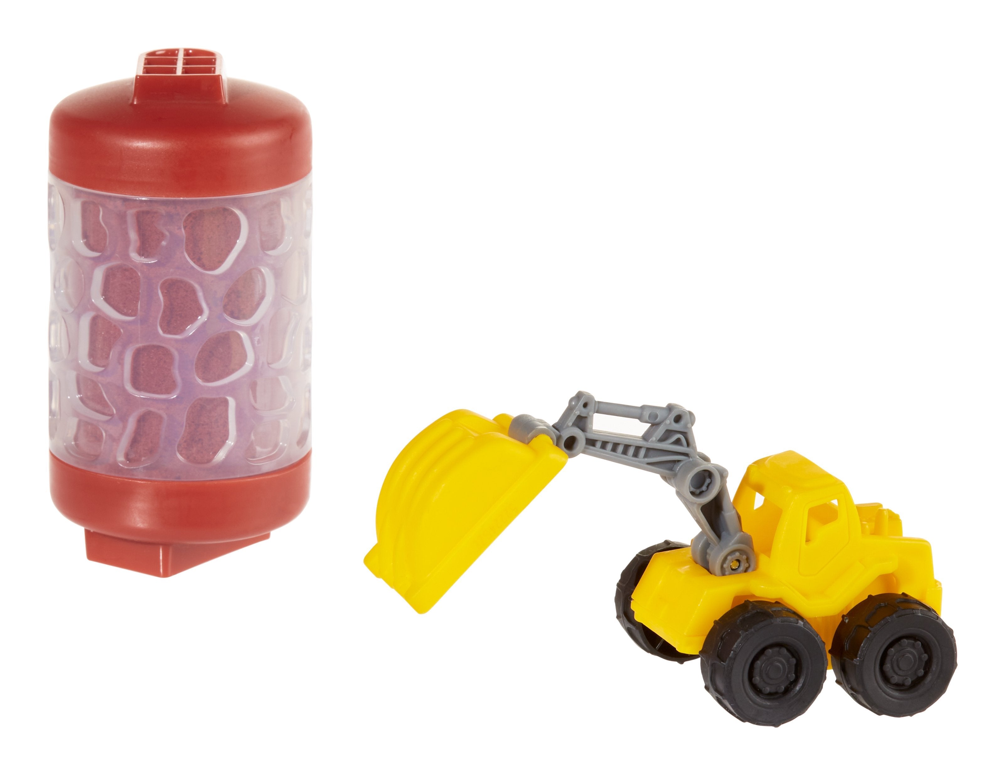 EAN 0035051532941 - MGA Entertainment Wonder Factory Never Dry Sand Construction Trucks - Red + Excavator imagen 2