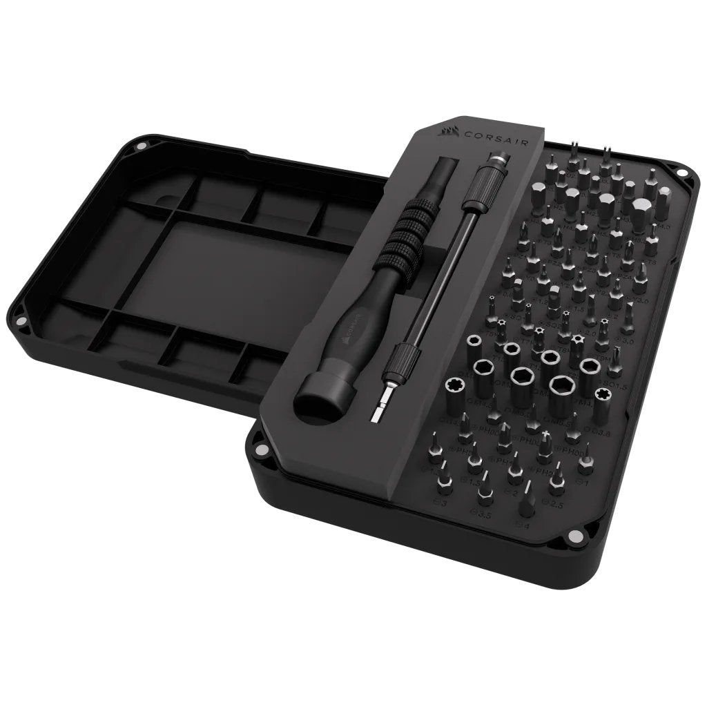 Kit De Herramientas De Precisión Corsair Pc-Diy (Negro, 67 Piezas) Negro Cc-9310003-Ww