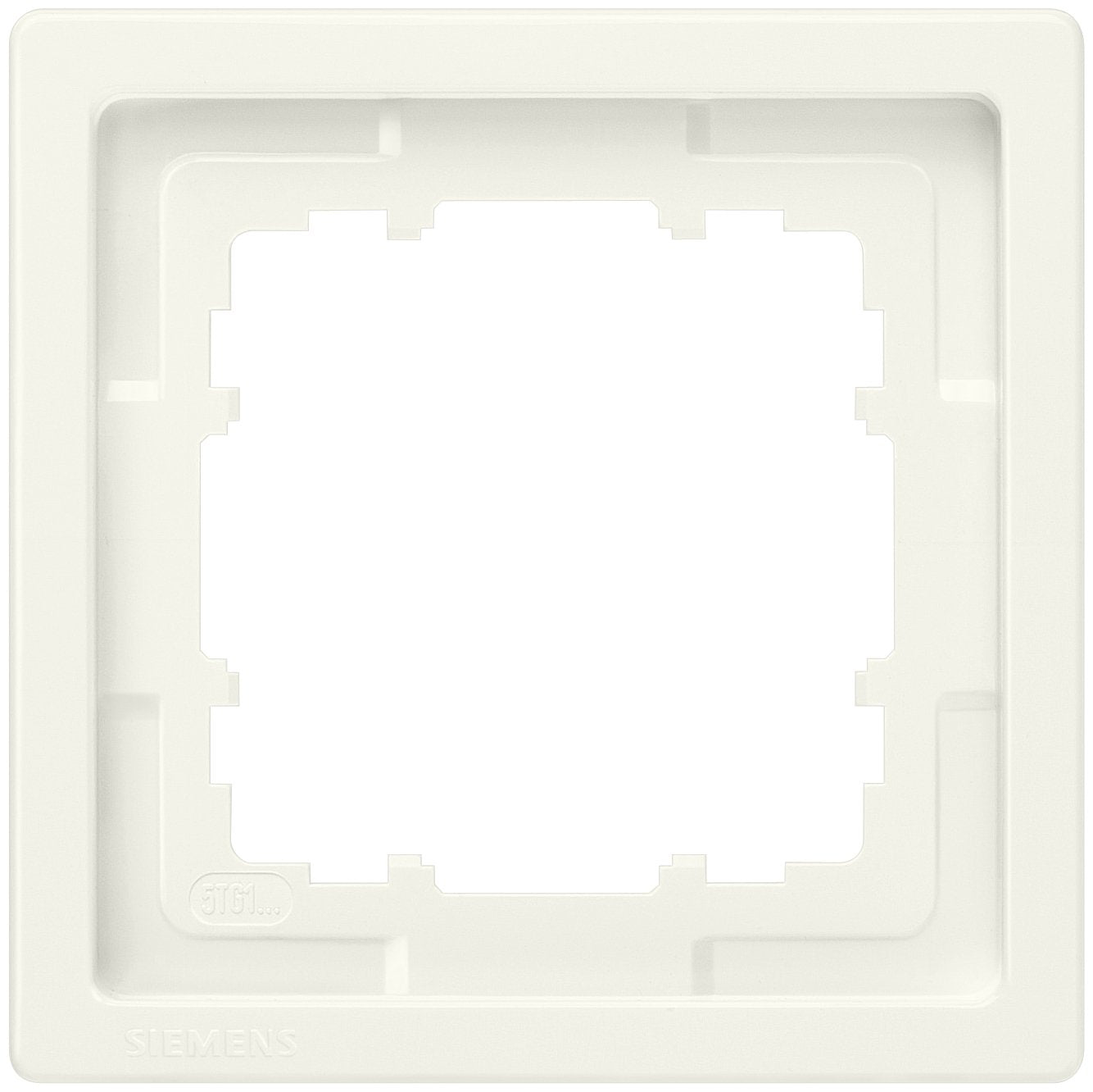 Siemens 5tg1321 Delta Style Rahmen 1fach ** Titanwei 82x82mm