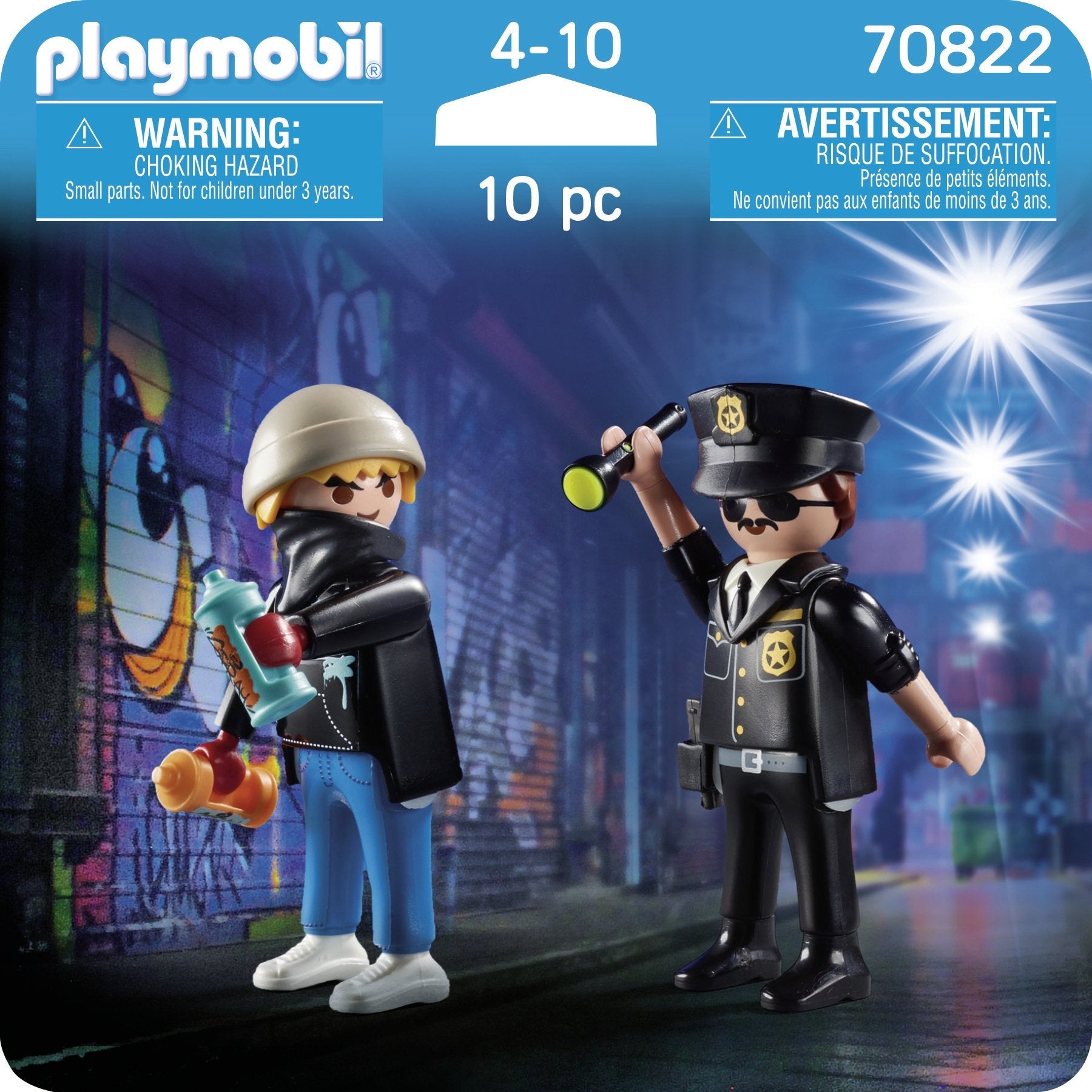 Playmobil 70822 Duopack Policía Y Vandalo