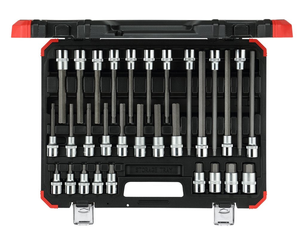 Gedore Juego De Llaves De Vaso Para Destornillador Rojo, 1/2 " R68003030