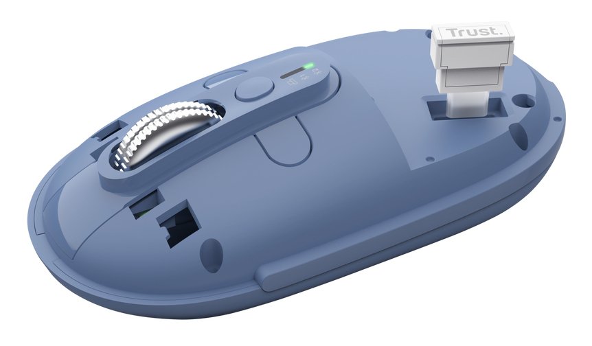 Raton Optico Wireless Fino Seron Azul Trust Hasta 3200 Dpi / Inalámbrico