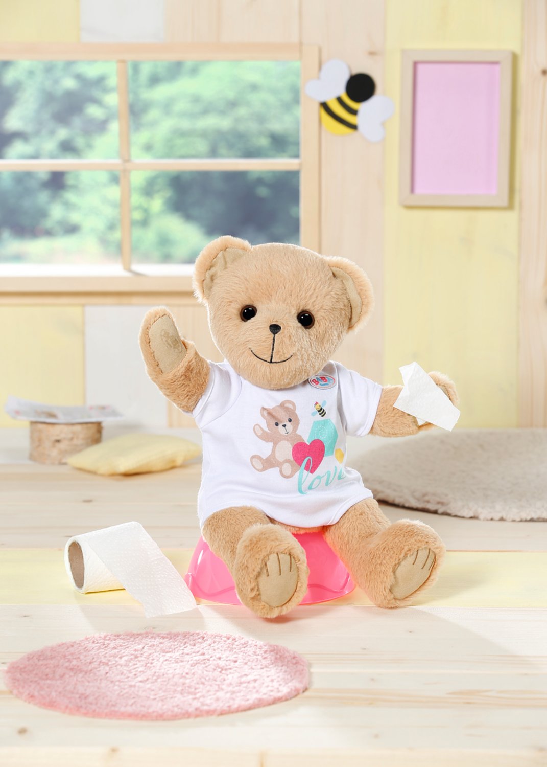 Muñeco Peluche Osito Blanco Baby Born 36cm