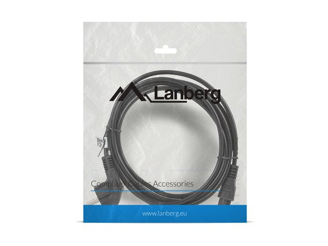 Lanberg Ca-C5ca-11cc-003-Bk Cable De Alimentación Cee 7 / 7-> C5 3m