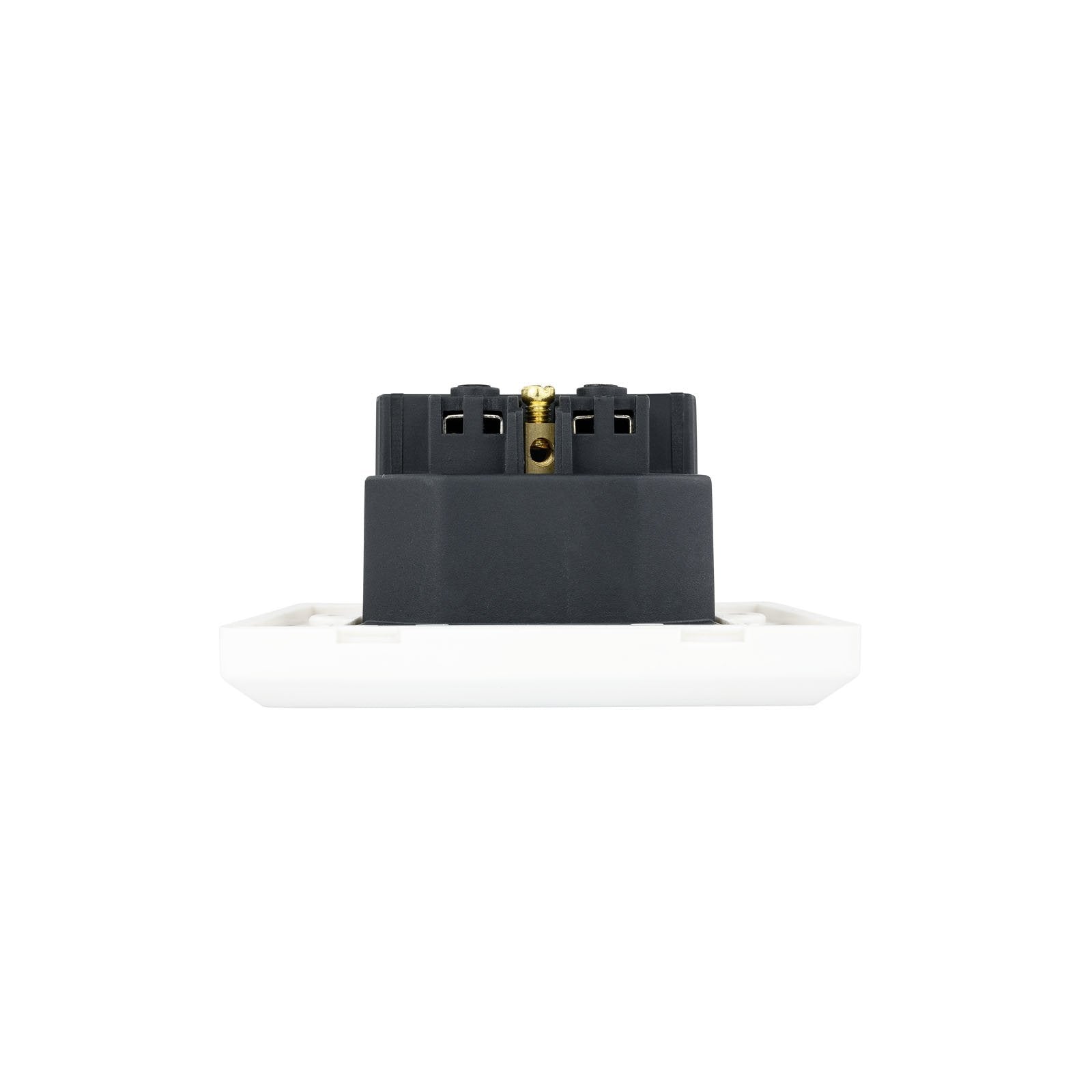 Nanocable Roseta Base De Enchufe De Pared Empotrable Tipo Schuko Con 2 Tomas Usb 2.4a - Blanco