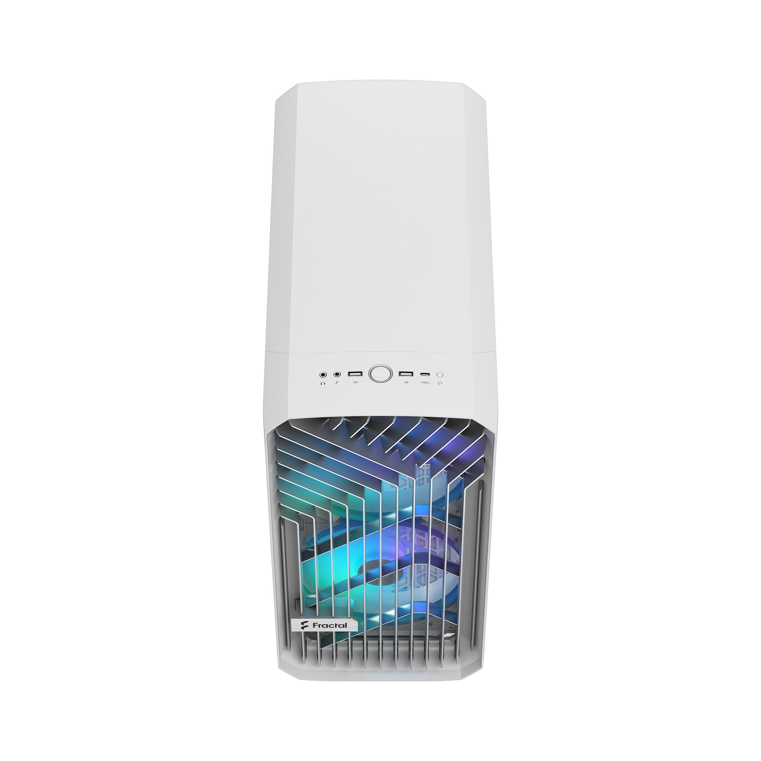Caja Pc Fractal Design Compact Rgb White Tg Clear, Tower-Gehäuse Fd-C-Tor1c-05
