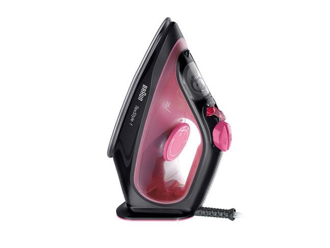 Plancha Vapor-Seco Suela De Cerámica 2000 W Negro, Púrpura  Braun Texstyle 1