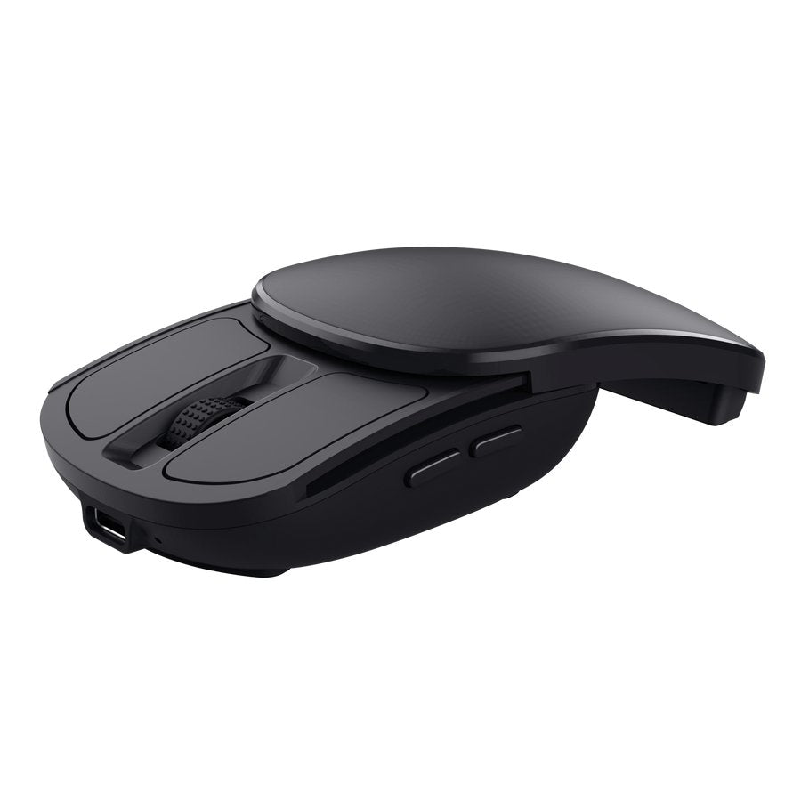 Mouse Trust Wireless Zylo Negro 2400 Dpi Ajustable 6 Botones Plegable