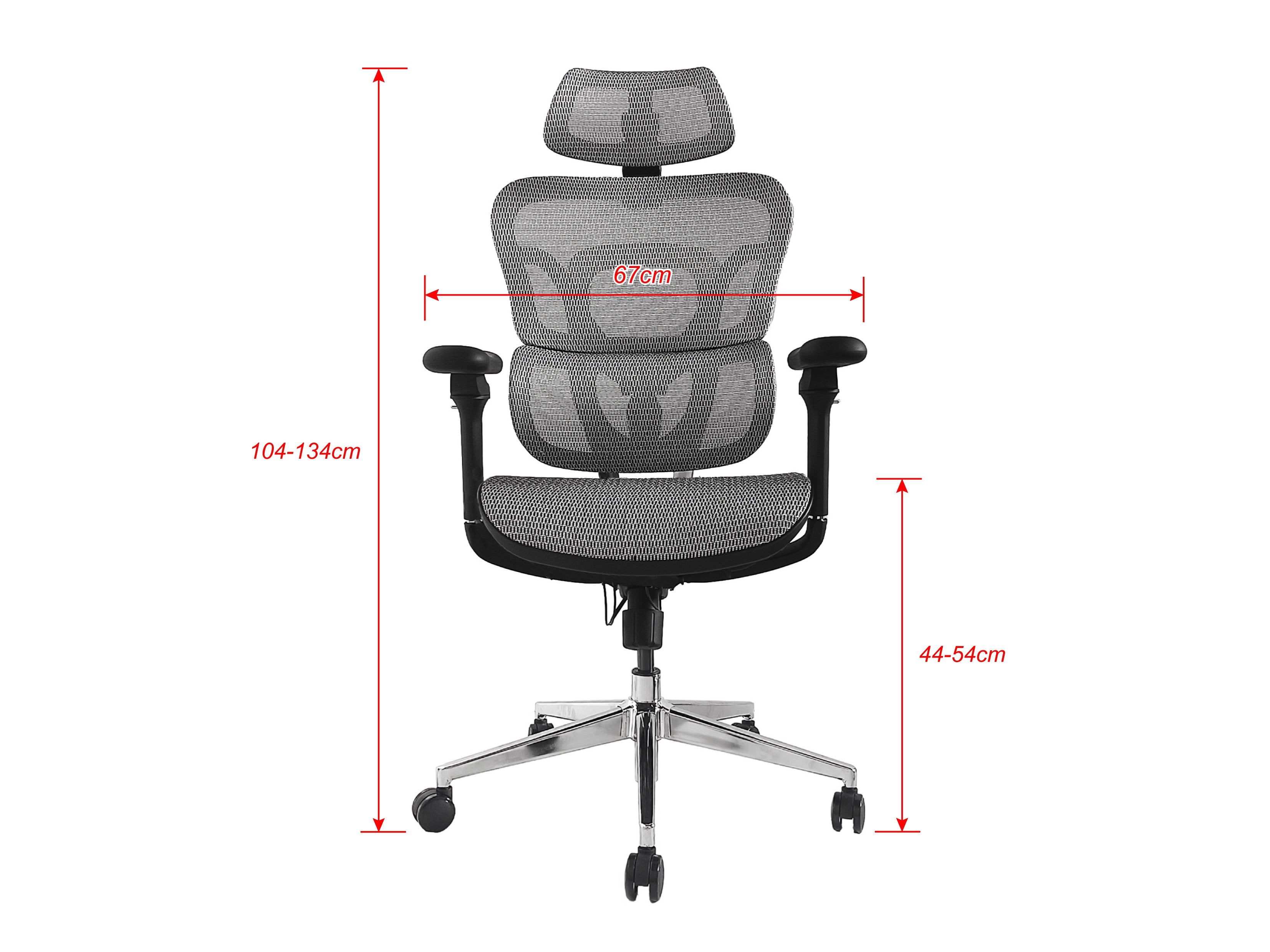 Silla De Oficina Ergonomica Equip 651050 Premium Color Gris Tapiceria Malla 5 Posiciones