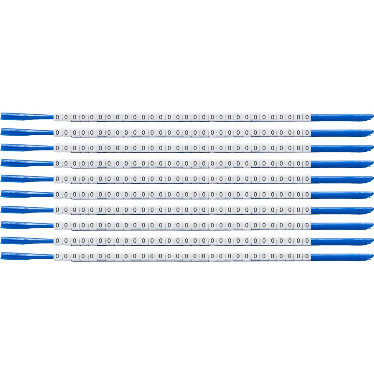 Clip Sleeve Wire Markers Scn-07-0, Black, White,