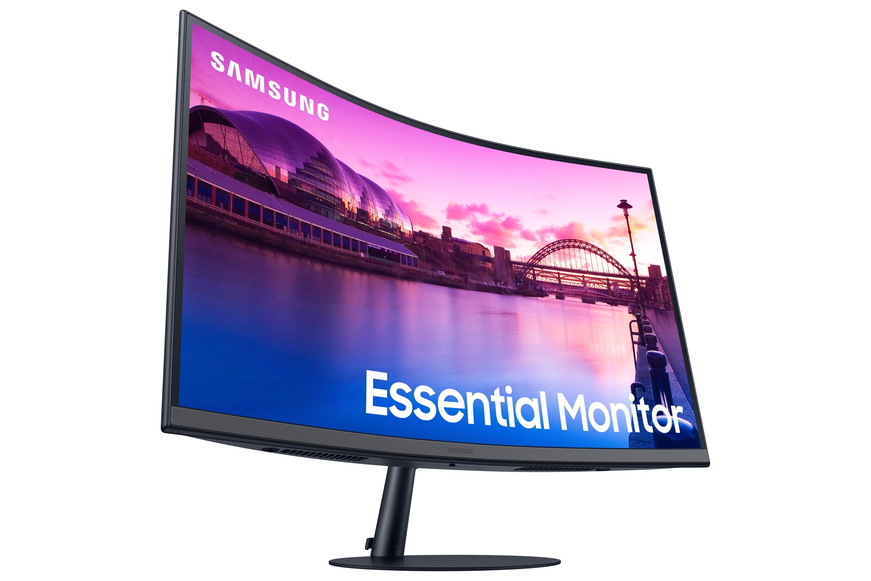 Monitor 32'' (1920x1080) Samsung S32c390eau Curved 16:9 4ms 2xhdmi Displayport Speaker Full Hd Negro Darkazul Gris