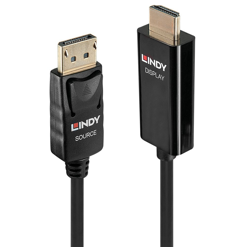Lindy Displayport A Hdmi Cable 4k60hz Activo 0.5m