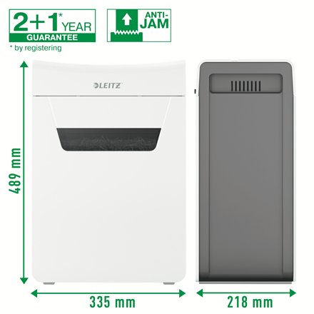 EAN 4002432127177 - Leitz 80920000 triturador de papel 55 dB Gris, Blanco imagen 11