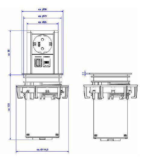Bachmann 928.005, Regleta Aluminio/Negro