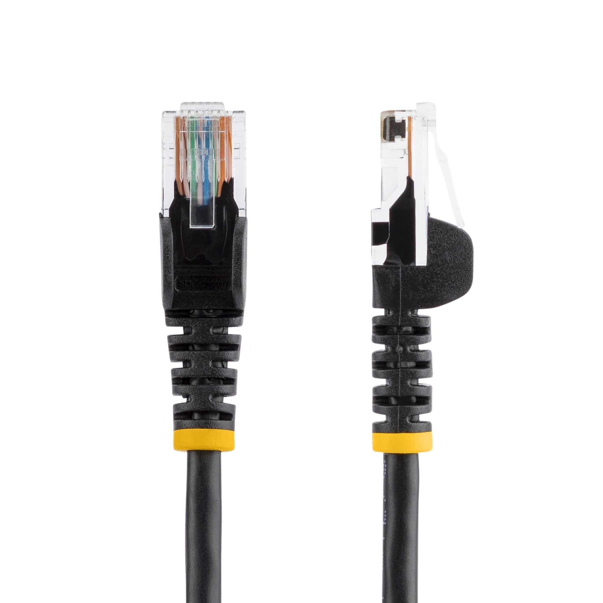 Cable De Red De 7m Negro Cat5e Cabl Ethernet Sin Enganche