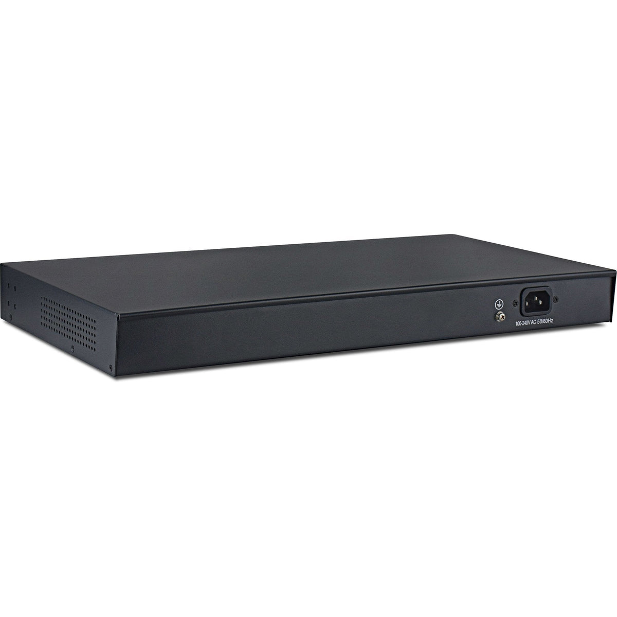 Switch De Red Inline Poe+ Gigabit 24 Puertos, 1gbit/S, 2x Sfp, 48,26cm (19", Soportes Incluidos), Metal, Control De Ventilador, Con Pantalla, 420w