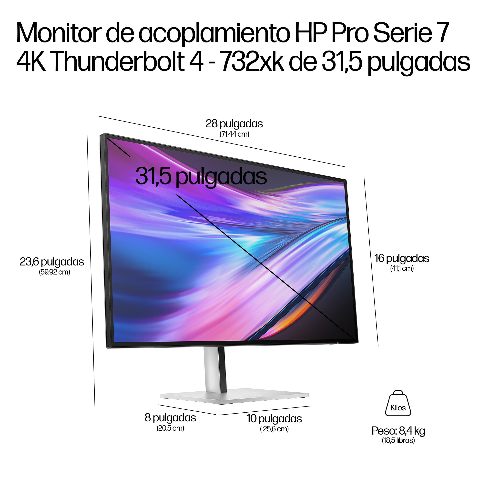 Hp Serie 7 Pro 732xk Monitor 80 Cm (31,5 Zoll)
