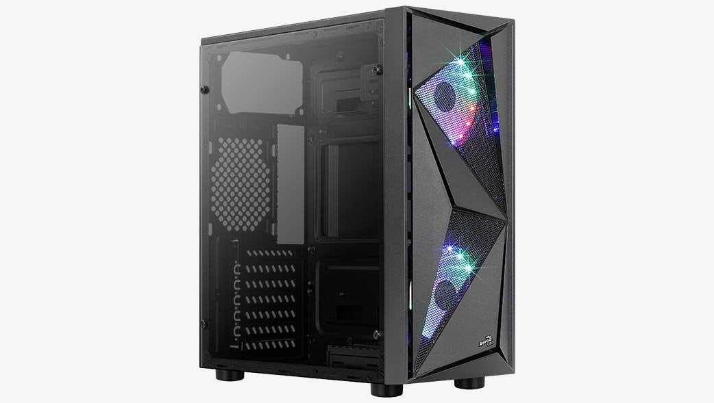 Caja Pc Aerocool Pgs Glider Cosmo Frgb-A-Bk-V2 2xf - Mt Case
