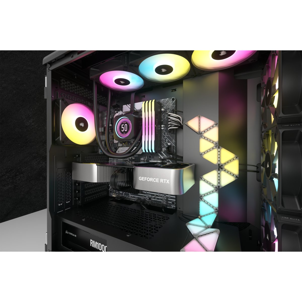 Refrigeración Líquida Corsair Cooling Hydro H150i Icue Elite Lcd Xt 360mm Cw-9060075-Ww