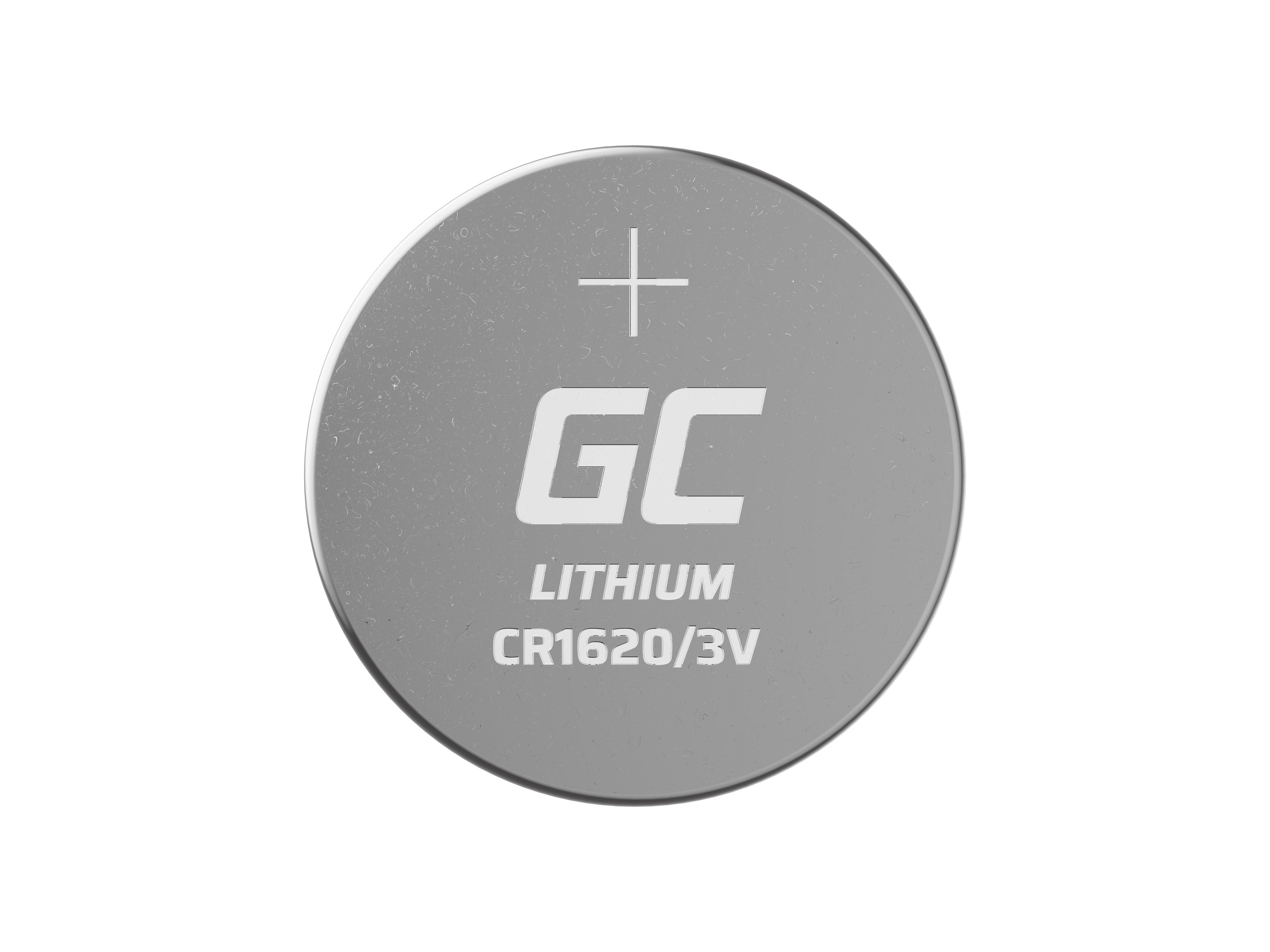 Greencell 5x Battery Lithium Cr1620 3v 70mah
