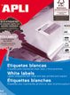 Apli Etiquetas Blanco Removible Para Inkjet, Láser Y Fotocopiadoras / 105x148mm/ Cantos Rectos - 500 Hojas-