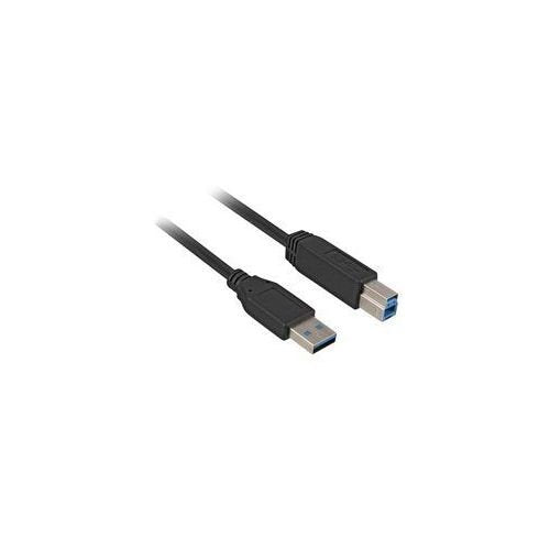 Sharkoon 5m, Usb3.0-A/Usb3.0-B Cable Usb 3.2 Gen 1 (3.1 Gen 1) Usb A Usb B Negro