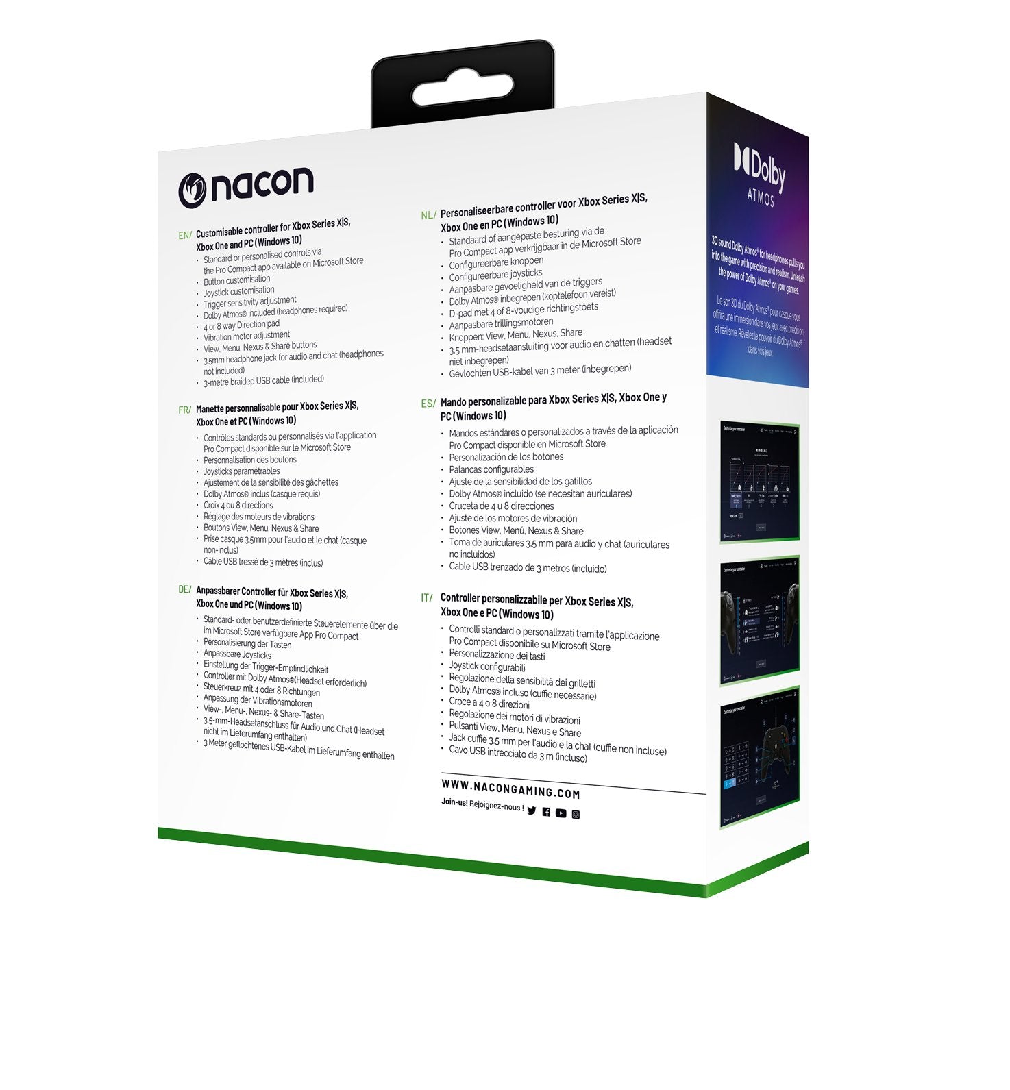 EAN 3665962005189 - NACON Pro Compact Negro USB Gamepad Xbox One, Xbox Series S, Xbox Series X imagen 13