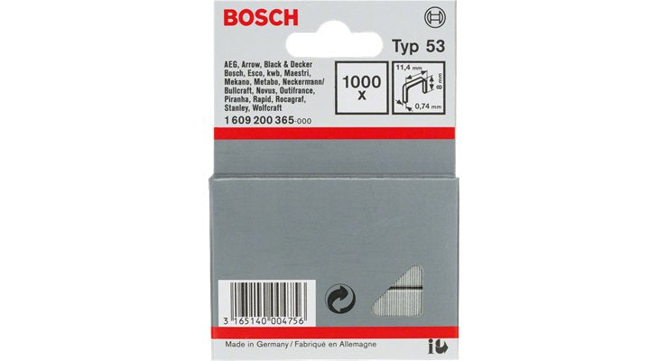 Bosch Feindrahtklammer Tipo 53 11.4 X 1000 Ud. St. 1609200368