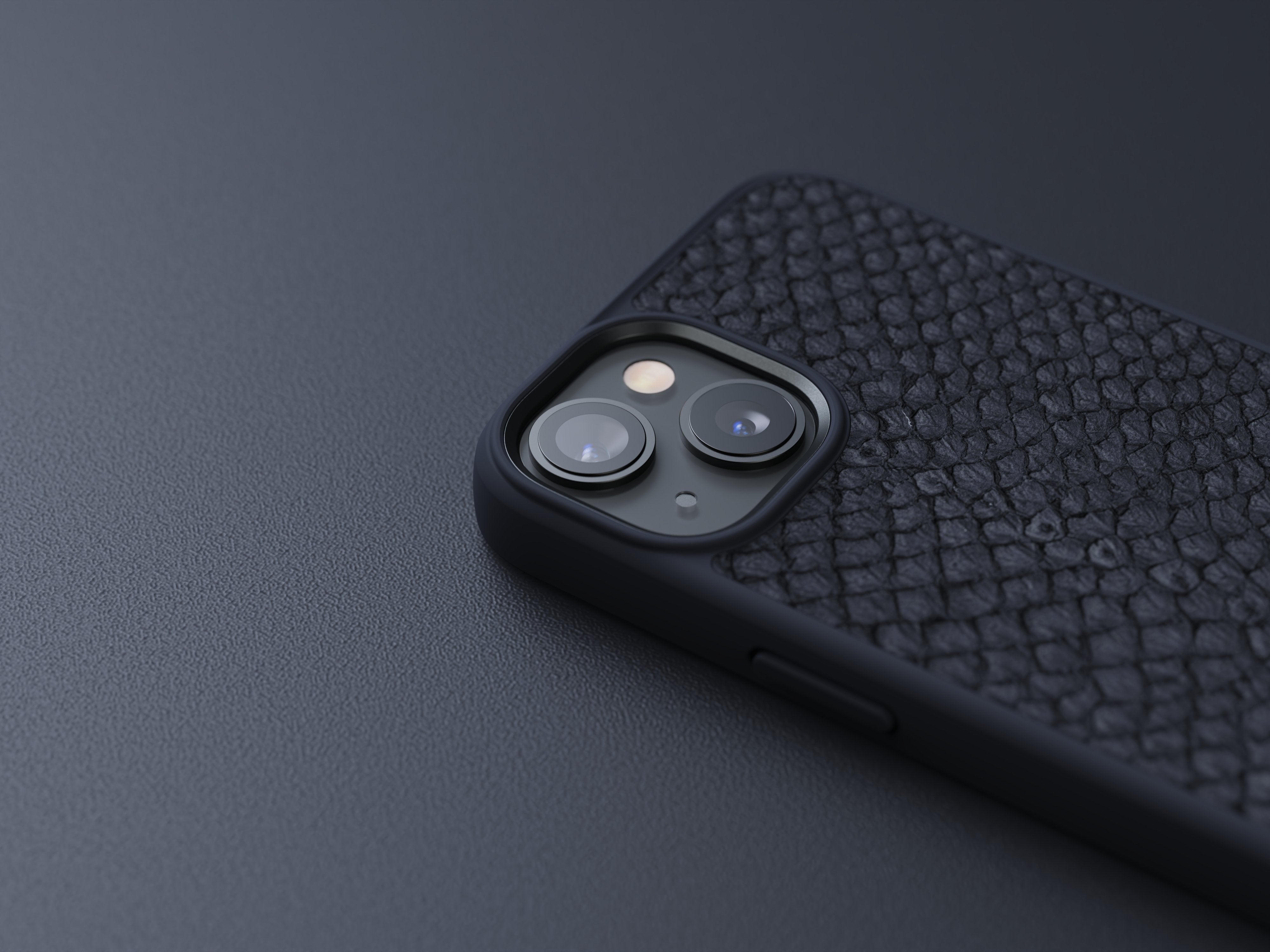 Funda De Cuero Iphone 14 (6.1) Negro