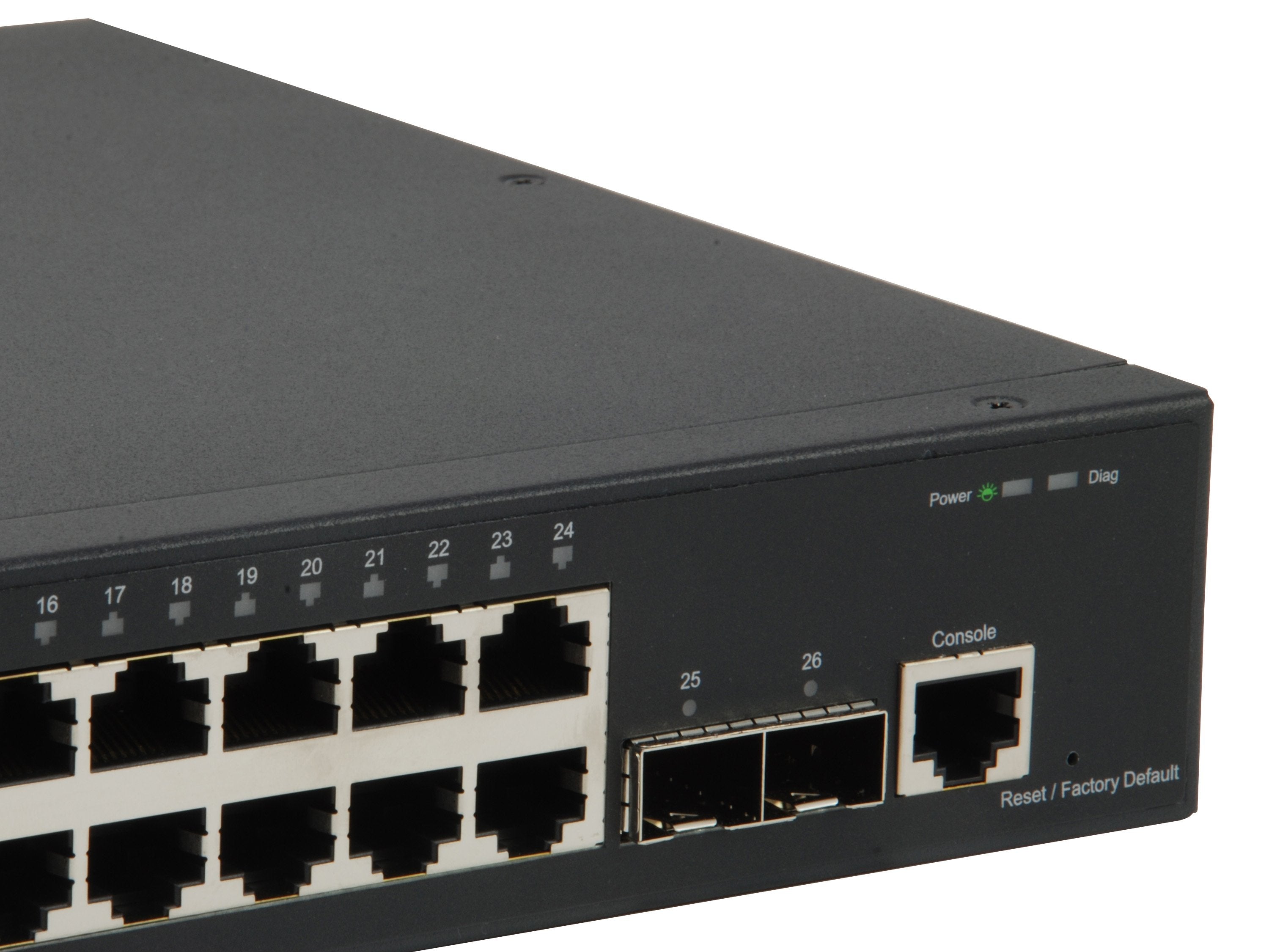 Levelone Switch 24x Ge Gtl-2661      2xgsfp 19"