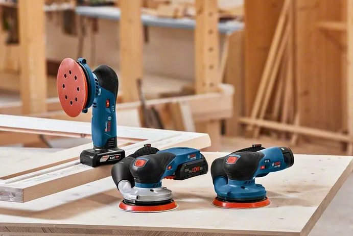 Bosch Lijadora  Inalámbrica Gex 12v-125 Professional Solo, 12 Voltios 601372100
