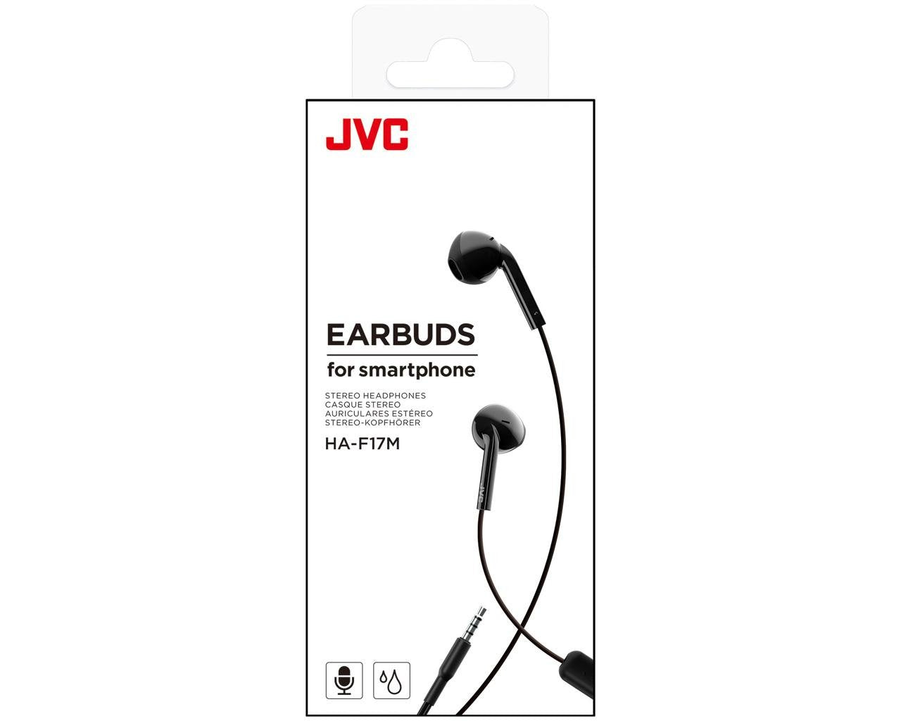 Auriculares Intrauditivos Jvc Ha-F17m Con Micrófono Jack 3.5 Negros