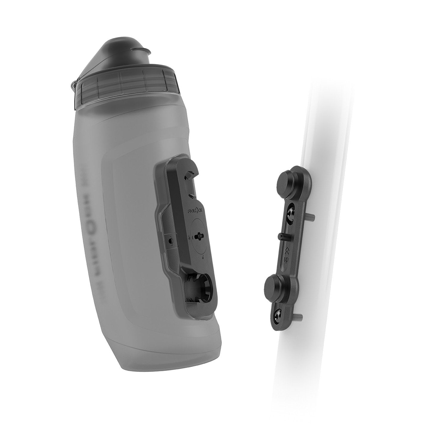 Fidlock Twist Bottle 590 + Bike Base Clear Black