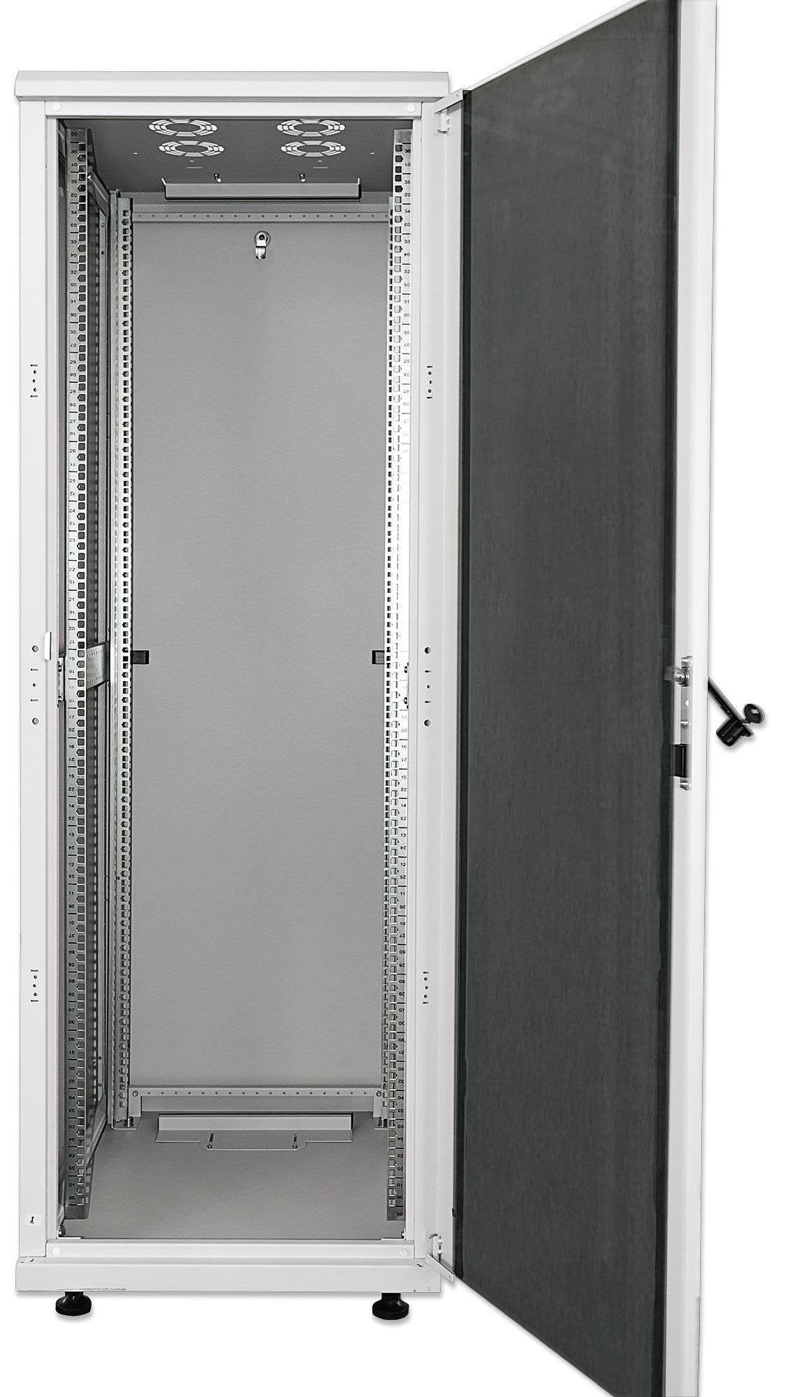 Armario Rack Intellinet 713023  36u Rack O Bastidor Independiente Gris